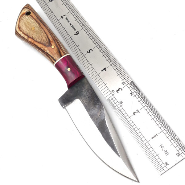 Custom handmade High Carbon Steel Hunting Skinner knife, camping knife, Survival knife, Full tang knife, With Dollar Sheet - Image 7