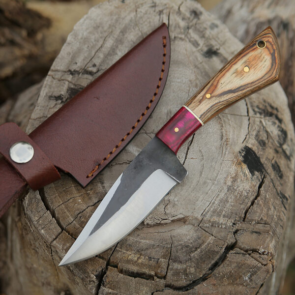 Custom handmade High Carbon Steel Hunting Skinner knife, camping knife, Survival knife, Full tang knife, With Dollar Sheet - Image 6